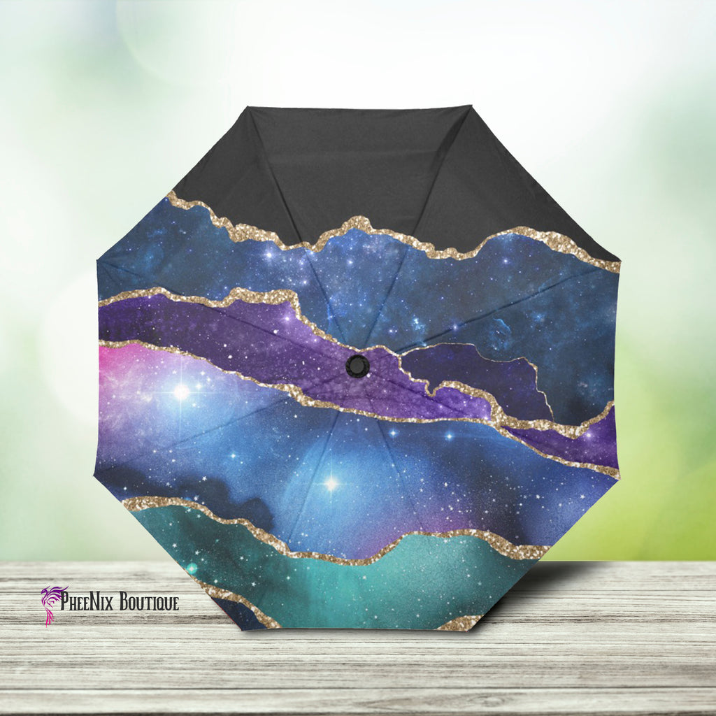 Rock n Roll - Galaxy Agate Umbrella-PheeNix Boutique