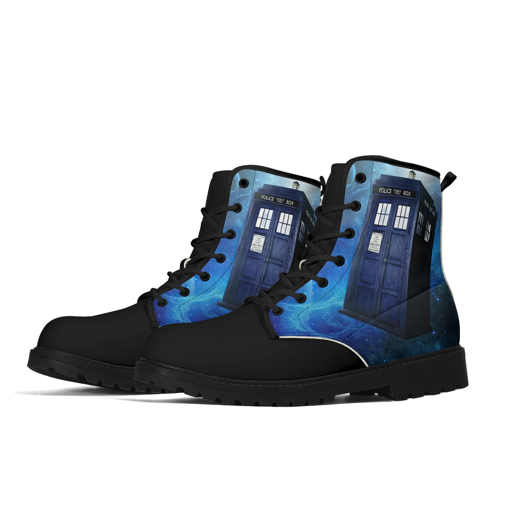 TARDIS Vegan Leather Boots