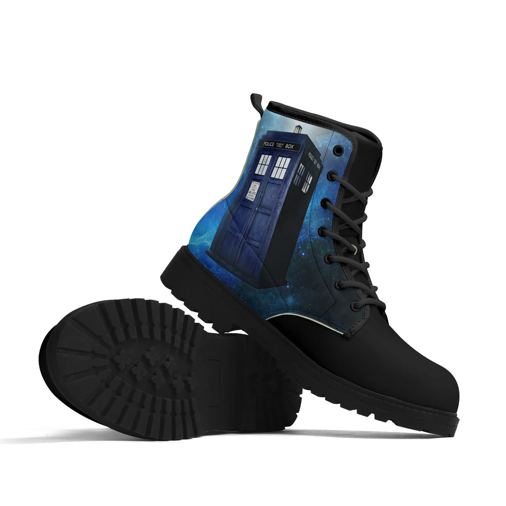 TARDIS Vegan Leather Boots