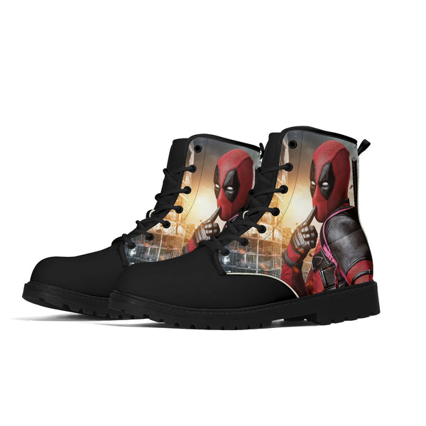 Deadpool Vegan Leather Boots