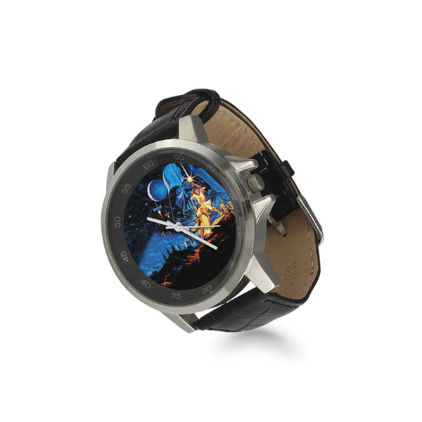 Star Wars Unisex Stainless & Leather Watch