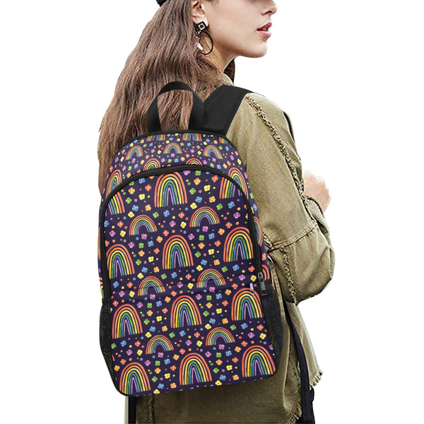 Pride Rainbows Classic Backpack with Side Pockets