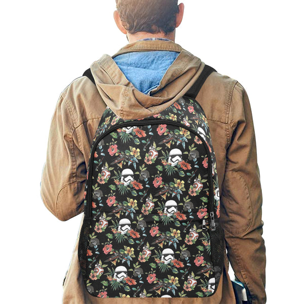 Floral Stormtrooper Classic Backpack with Side Pockets