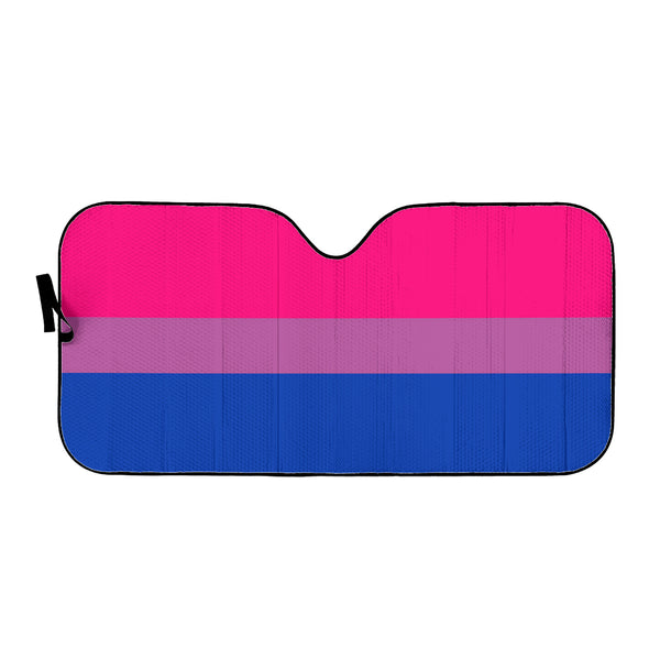 Bisexual Pride Flag Auto Sun Shade